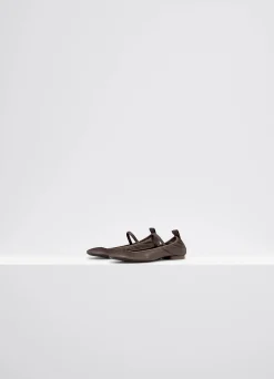 New BALLERINES À TALON CARRÉ PLAT Femme Chaussures
