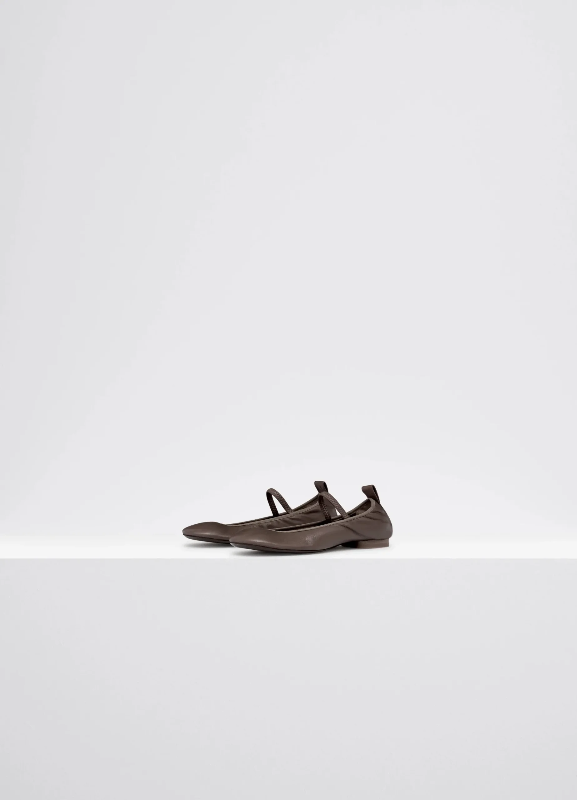 New BALLERINES À TALON CARRÉ PLAT Femme Chaussures