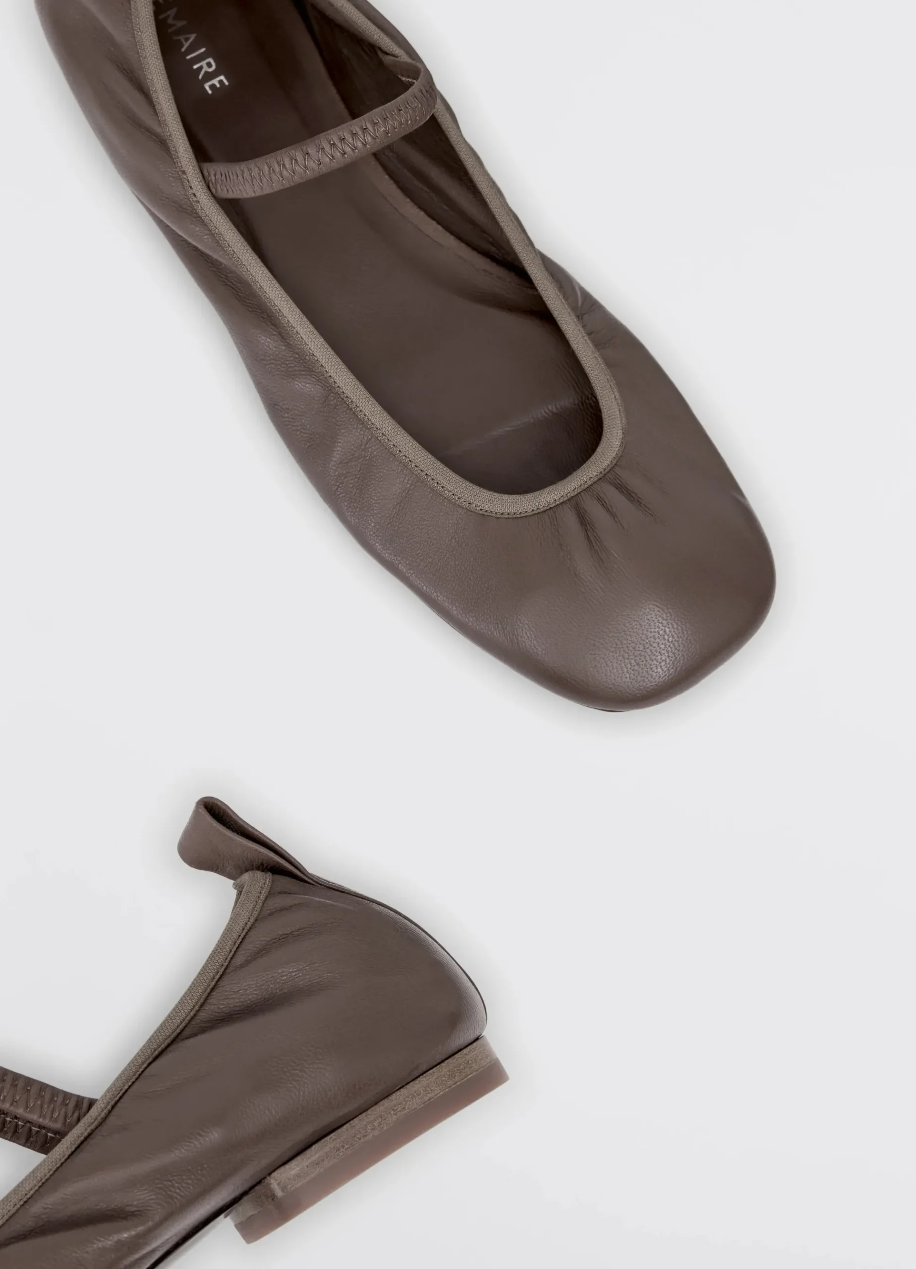 New BALLERINES À TALON CARRÉ PLAT Femme Chaussures