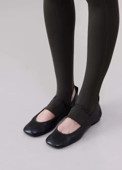 Fashion BALLERINES À TALON CARRÉ PLAT Femme Chaussures