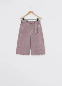 Best BERMUDA TWISTED CEINTURÉ Femme Denim|Pantalons