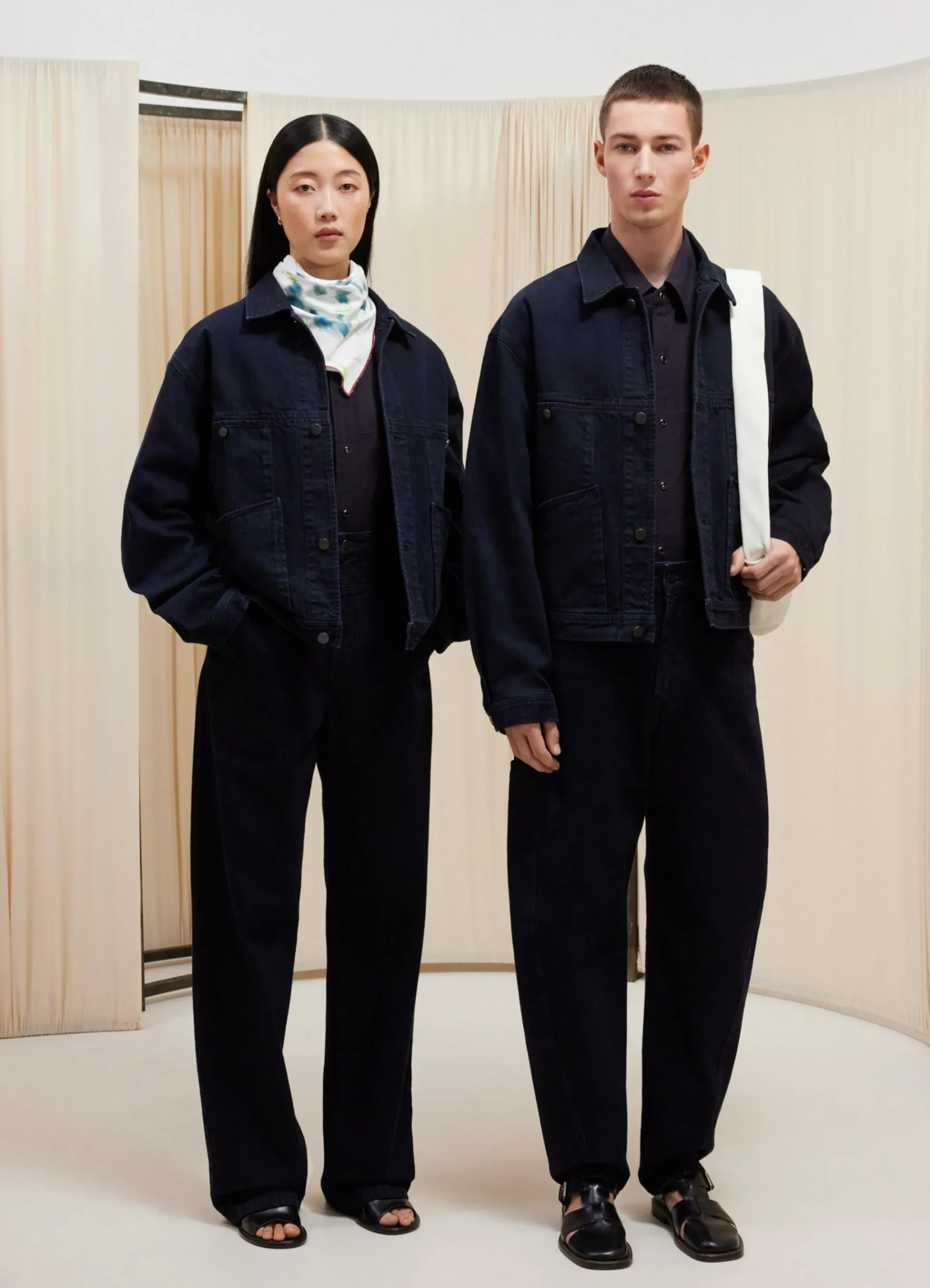 Online BLOUSON À QUATRE POCHES Femme Denim|Vestes & Outerwear