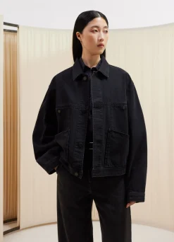 Discount BLOUSON À QUATRE POCHES Femme Denim|Vestes & Outerwear