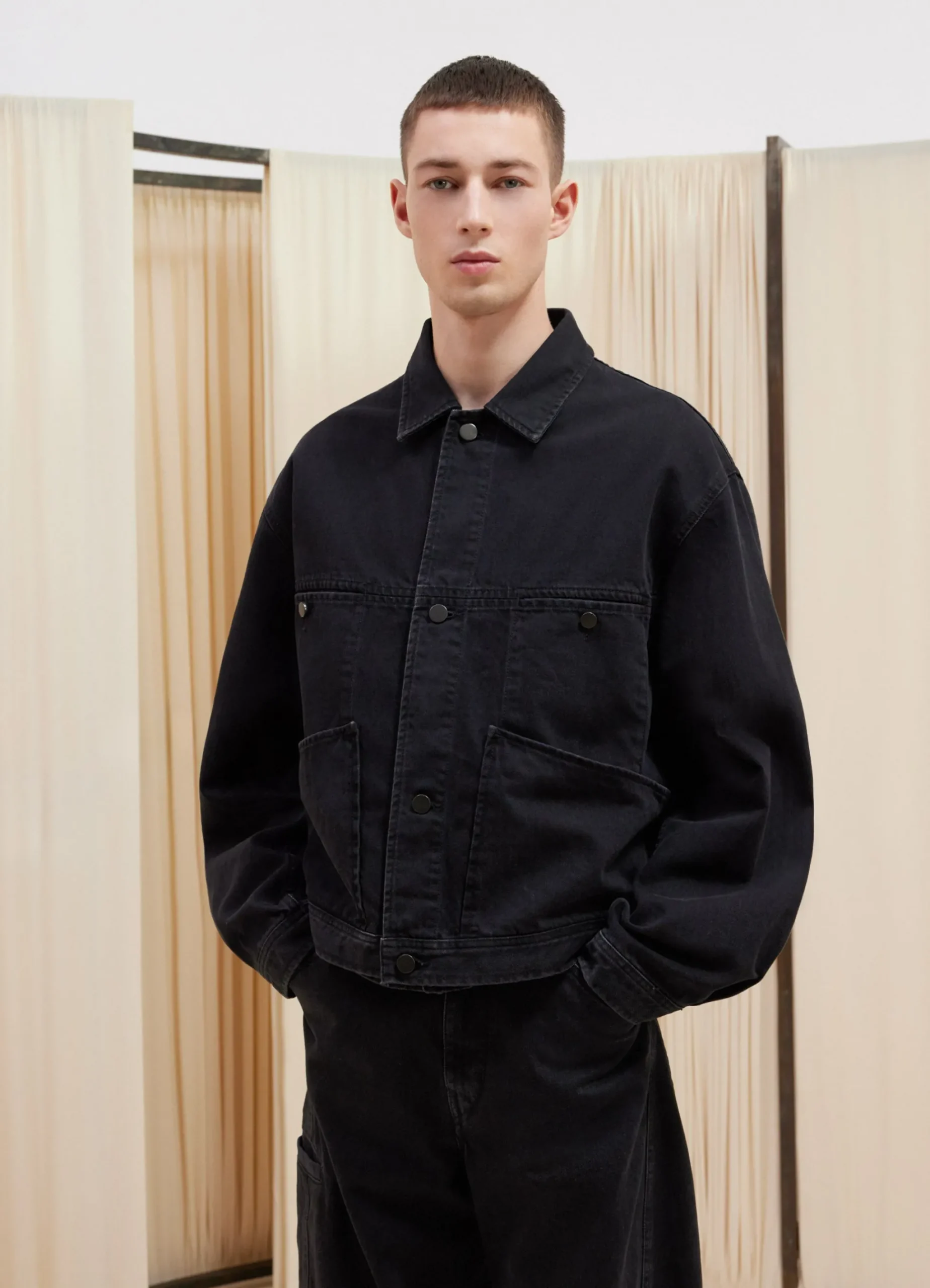 Discount BLOUSON À QUATRE POCHES Femme Denim|Vestes & Outerwear