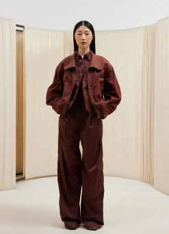 Cheap BLOUSON DOUBLÉ À COL CÔTELÉ Femme Vestes & Outerwear