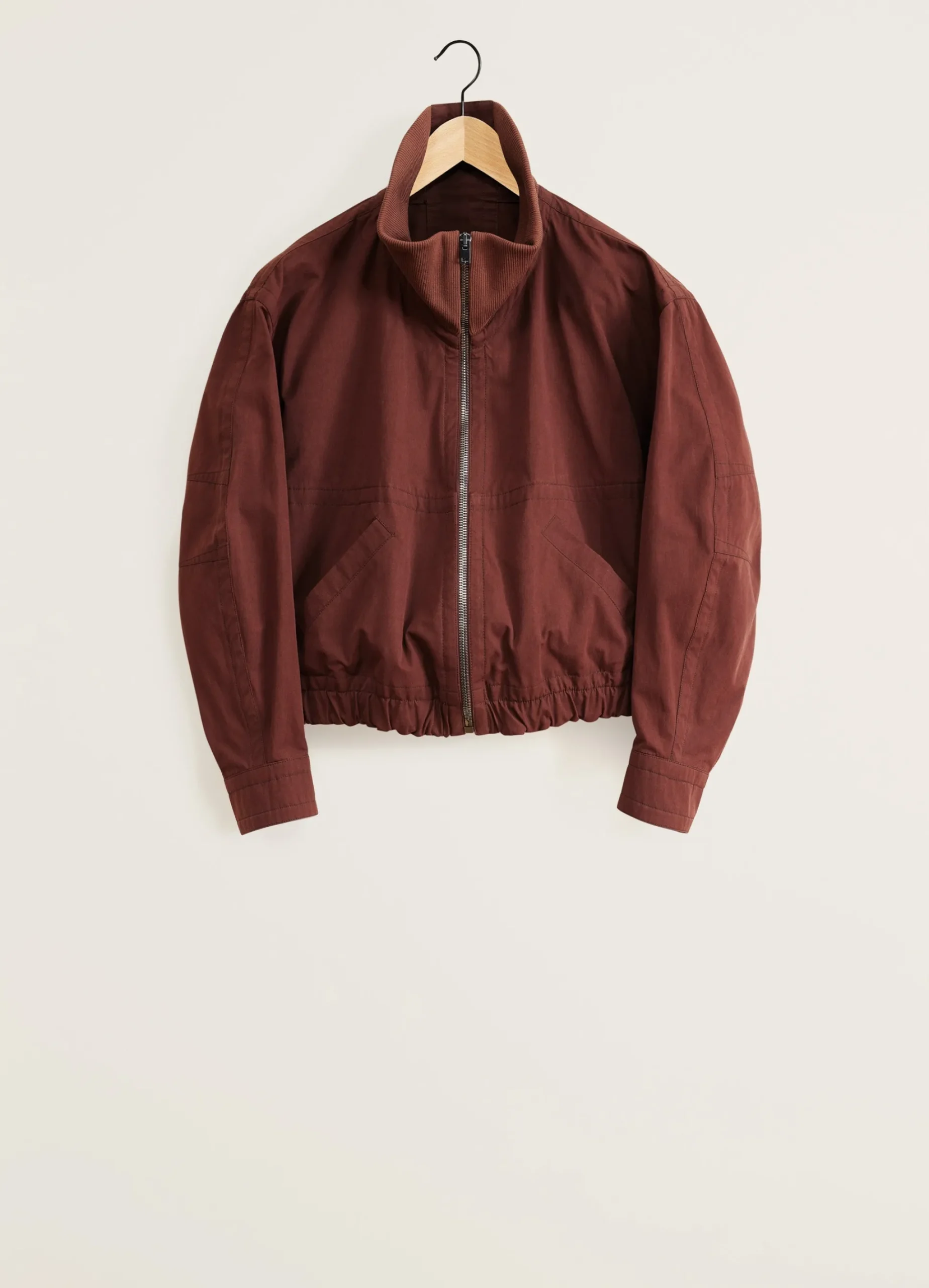 Cheap BLOUSON DOUBLÉ À COL CÔTELÉ Femme Vestes & Outerwear