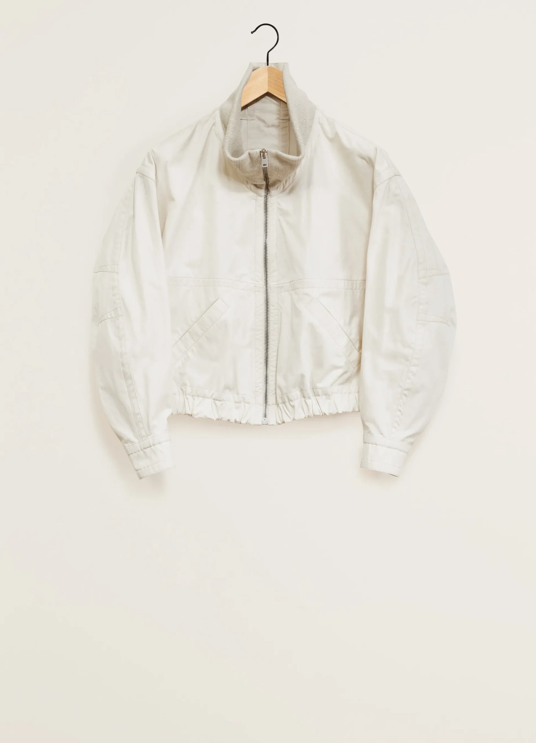 Outlet BLOUSON DOUBLÉ À COL CÔTELÉ Femme Vestes & Outerwear