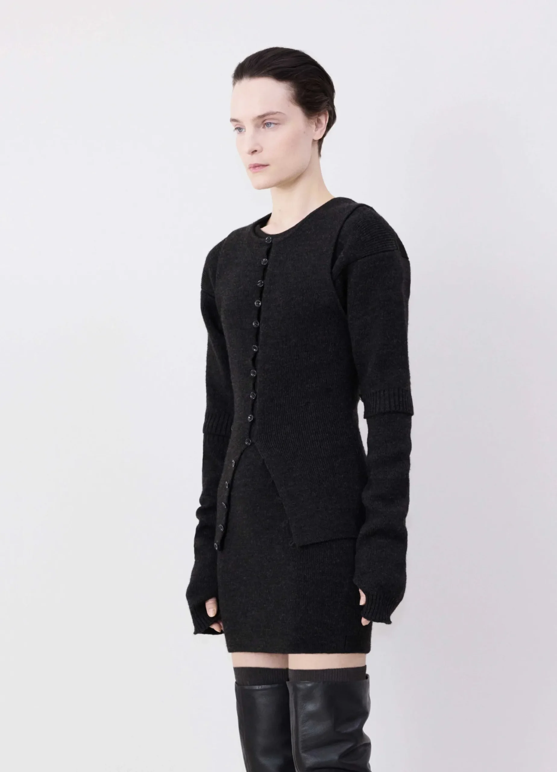 Cheap CARDIGAN AJUSTÉ SANS MANCHES Femme Maille|Hauts