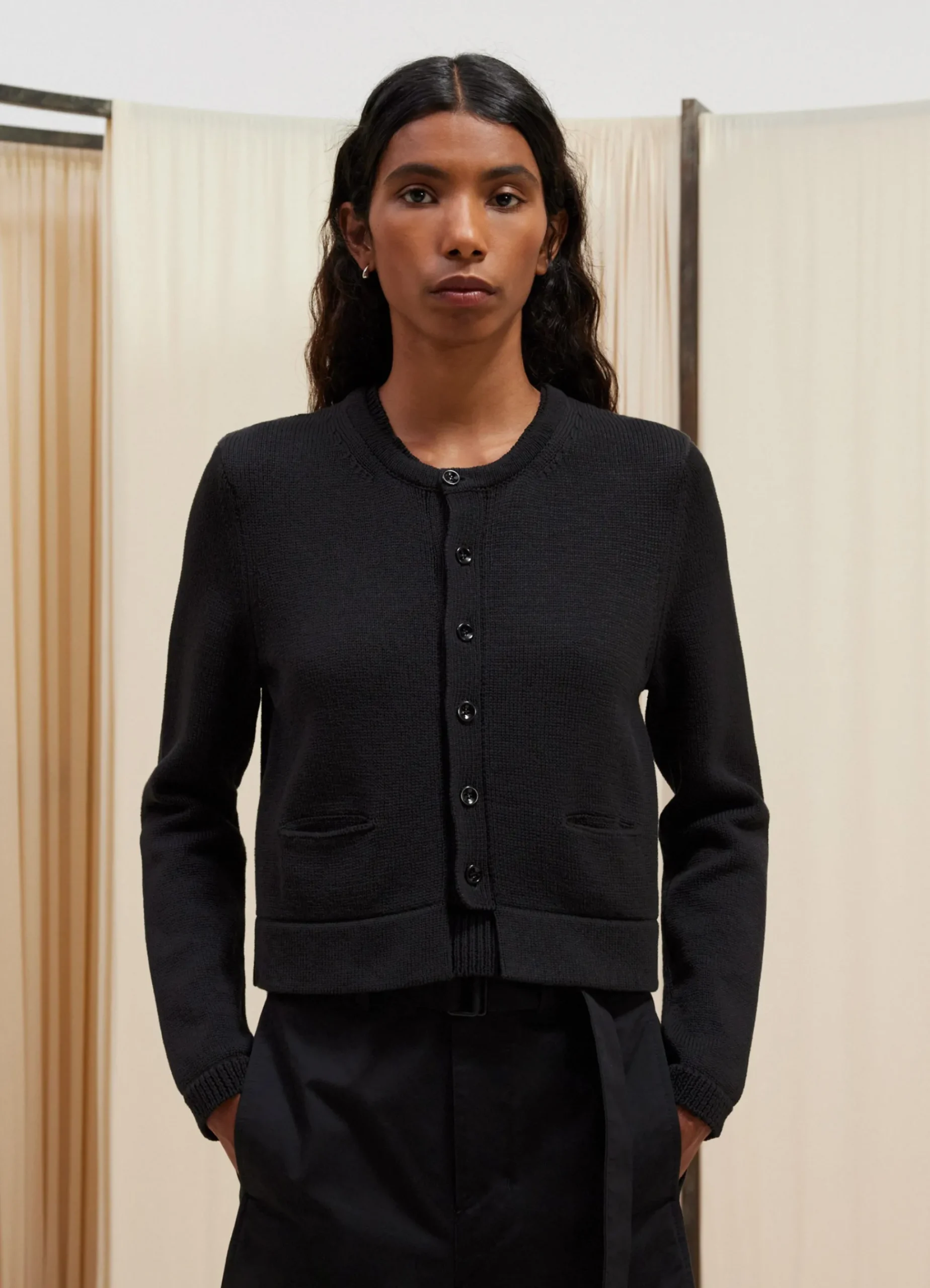 New CARDIGAN COURT Femme Maille|Hauts