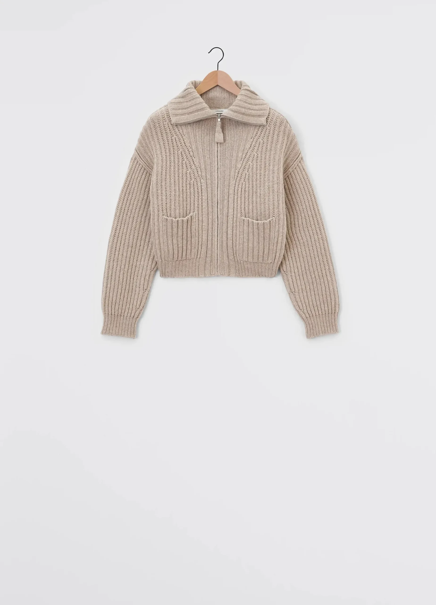 Cheap CARDIGAN ZIPPÉ À COL CAMIONNEUR Femme Maille