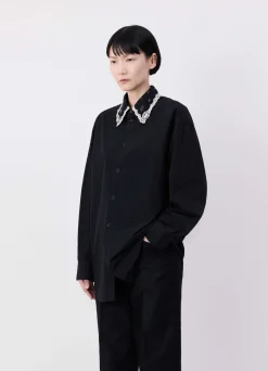 Sale CHEMISE À COL BRODÉ Femme Chemises