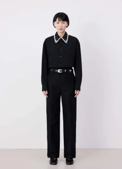 Sale CHEMISE À COL BRODÉ Femme Chemises