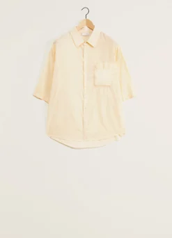 Sale CHEMISE À MANCHES COURTES ET À POCHE DOUBLE Homme Chemises