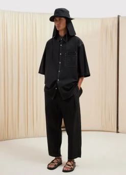 Sale CHEMISE À MANCHES COURTES ET À POCHE DOUBLE Homme Chemises