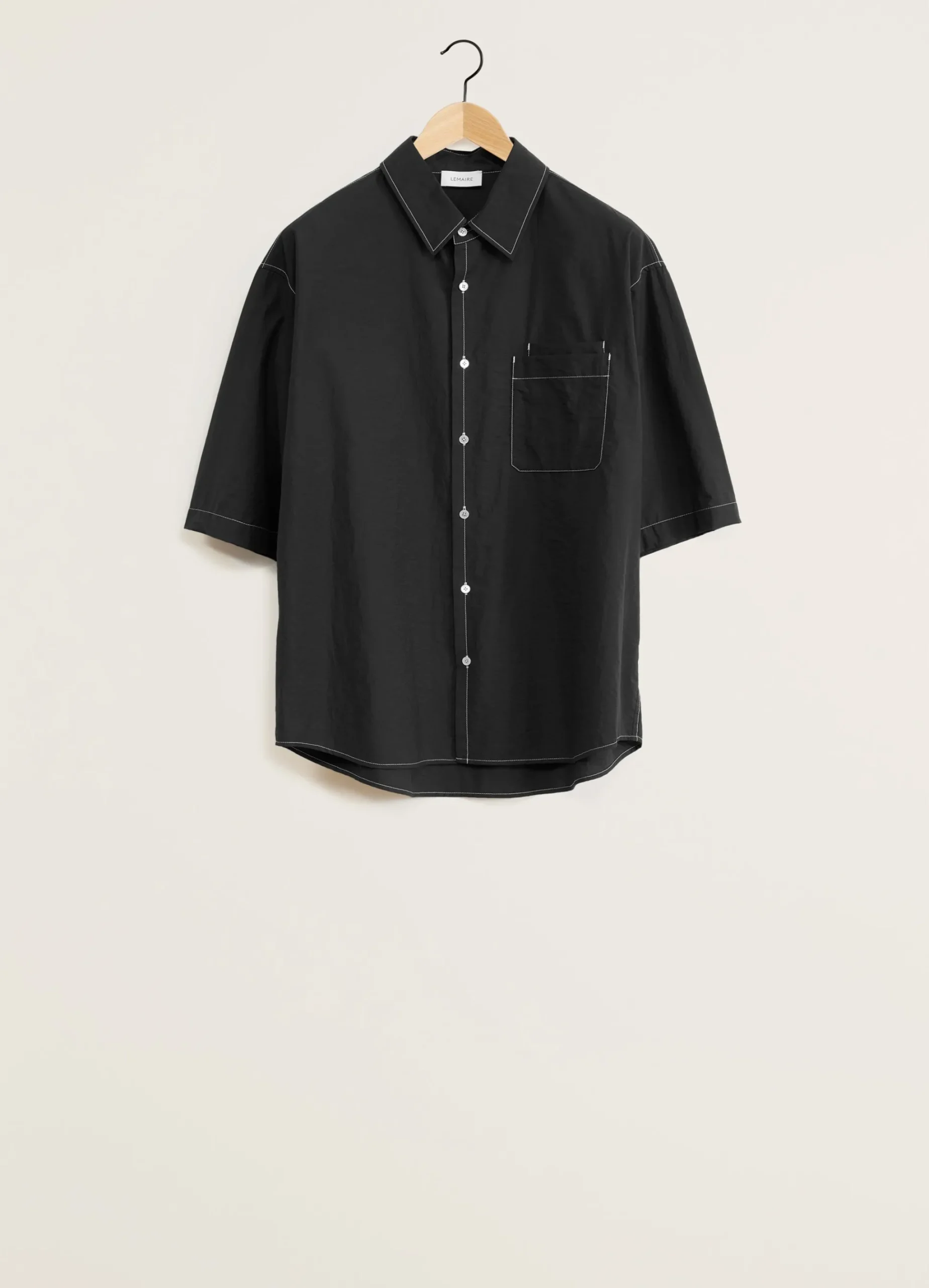 Sale CHEMISE À MANCHES COURTES ET À POCHE DOUBLE Homme Chemises