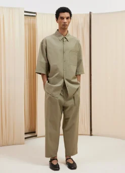 Store CHEMISE À MANCHES COURTES ET À POCHE DOUBLE Homme Chemises