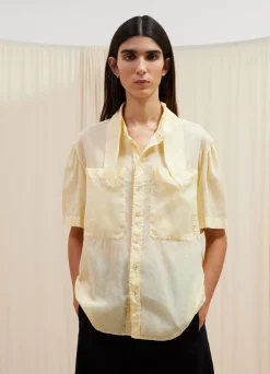 Discount CHEMISE À MANCHES COURTES ET FOULARD Femme Chemises
