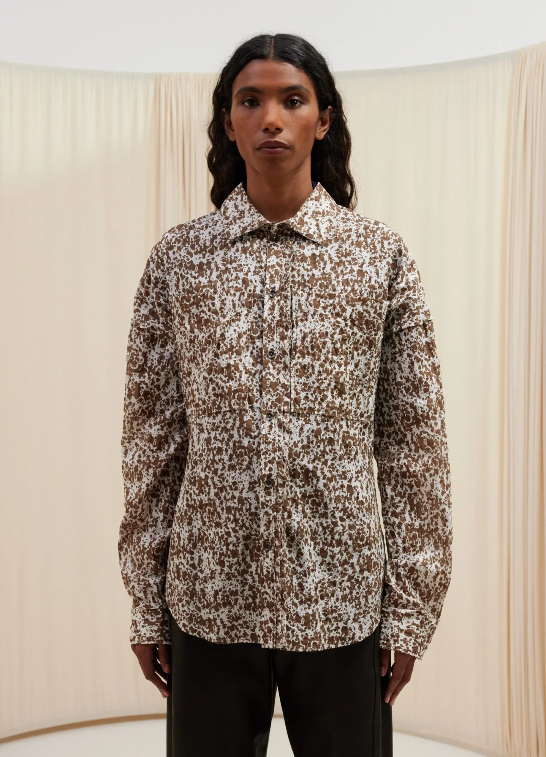 Store CHEMISE CINTRÉE À IMPRIMÉ Femme Chemises