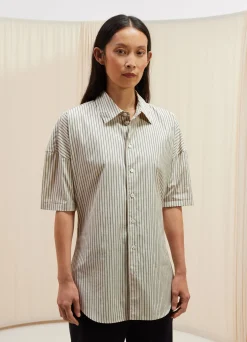 Best CHEMISE CINTRÉE À MANCHES COURTES Femme Chemises