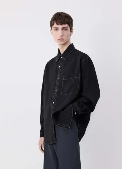 Flash Sale CHEMISE EASY À SURPIQÛRE CONTRASTÉE Homme Chemises