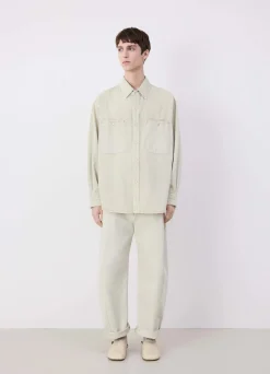 Fashion CHEMISE EN DENIM À BOUTONS PRESSION Homme Denim|Chemises