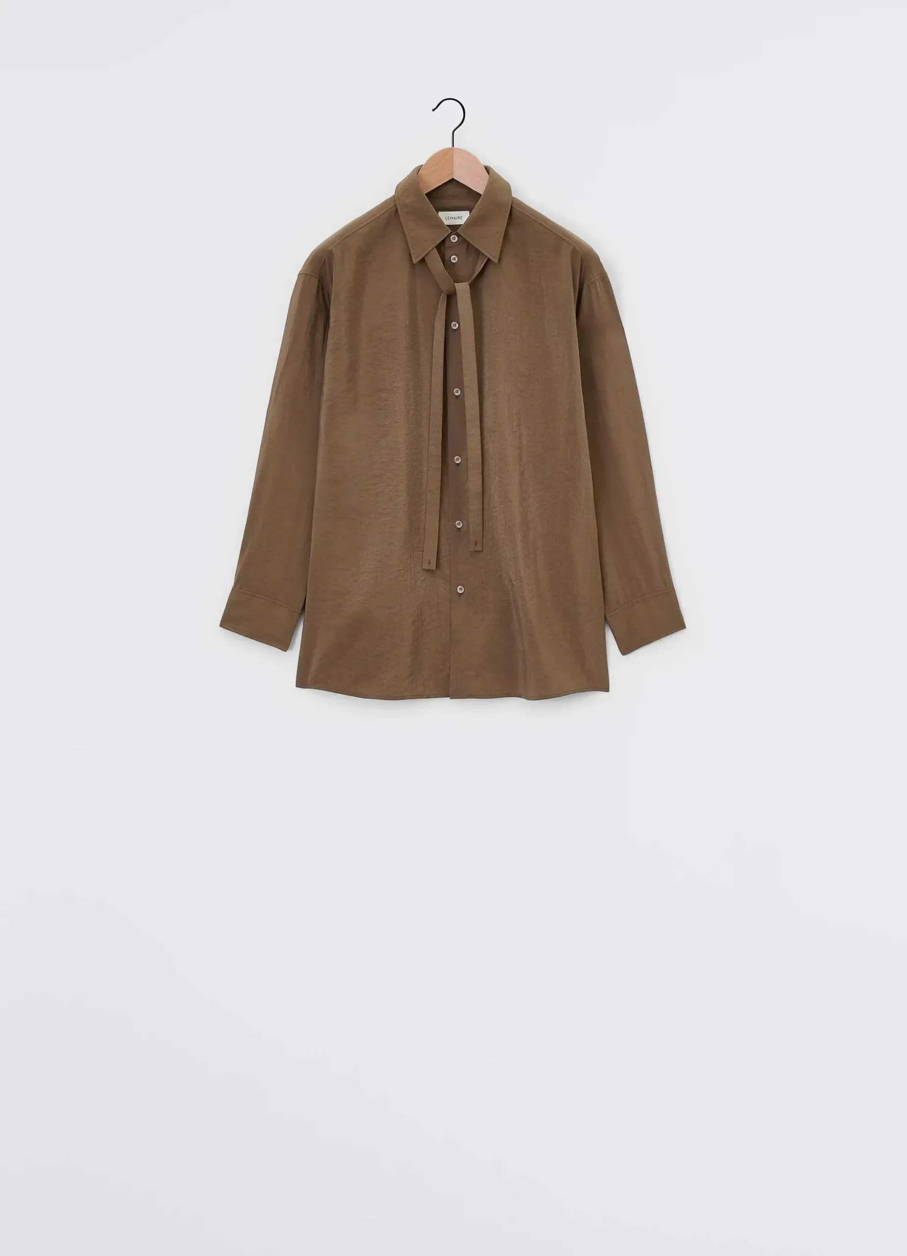Outlet CHEMISE LONGUE À CRAVATE Femme Chemises