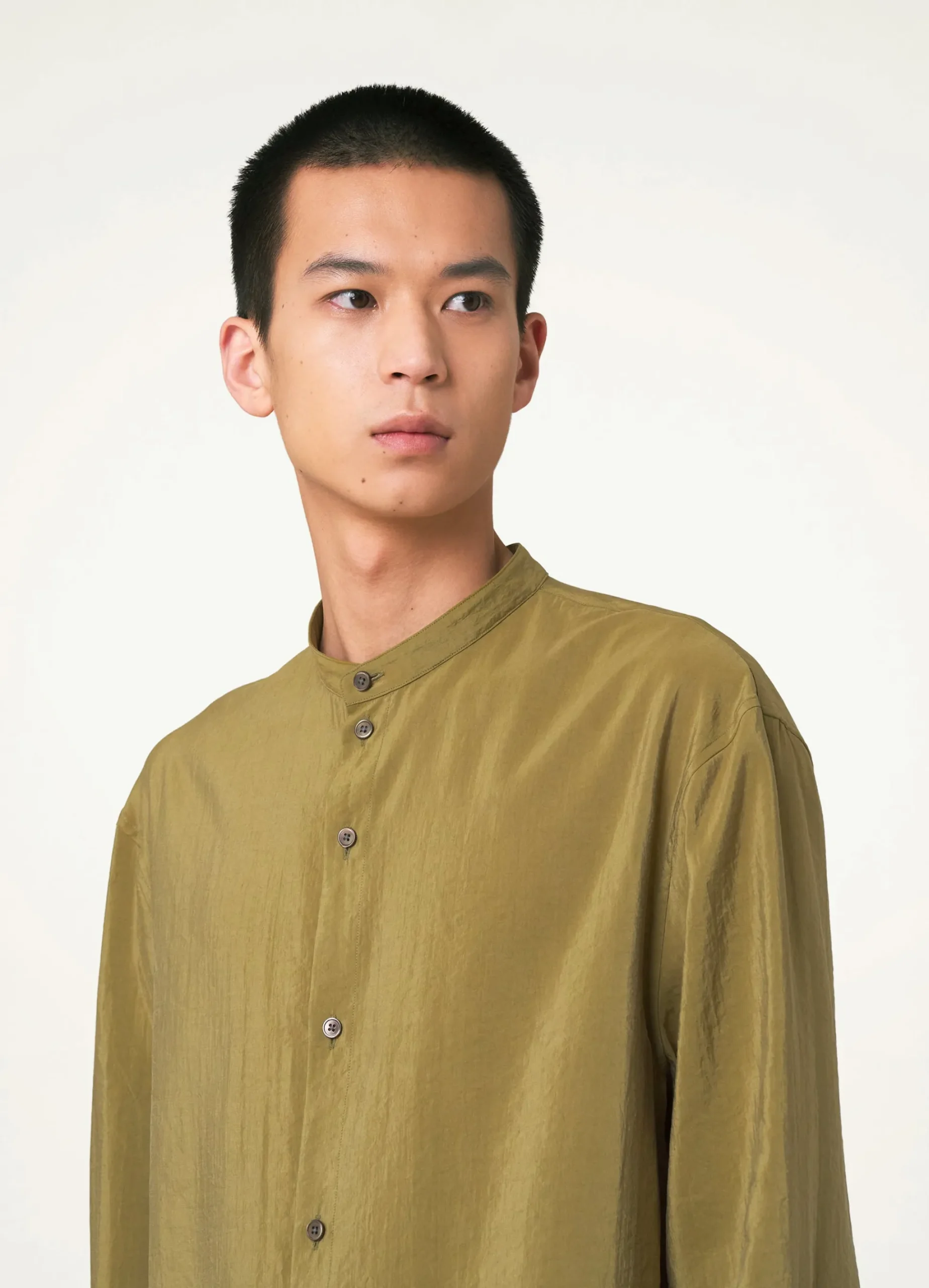 Clearance CHEMISE TWISTED À COL MONTANT Homme Chemises