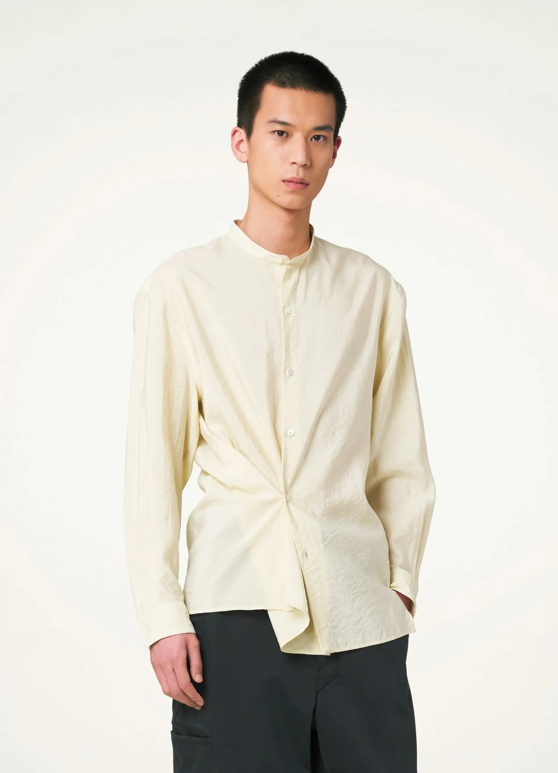Online CHEMISE TWISTED À COL MONTANT Homme Chemises