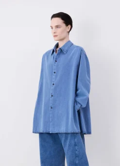 Best Sale CHEMISE TWISTED EN DENIM Femme Denim|Chemises