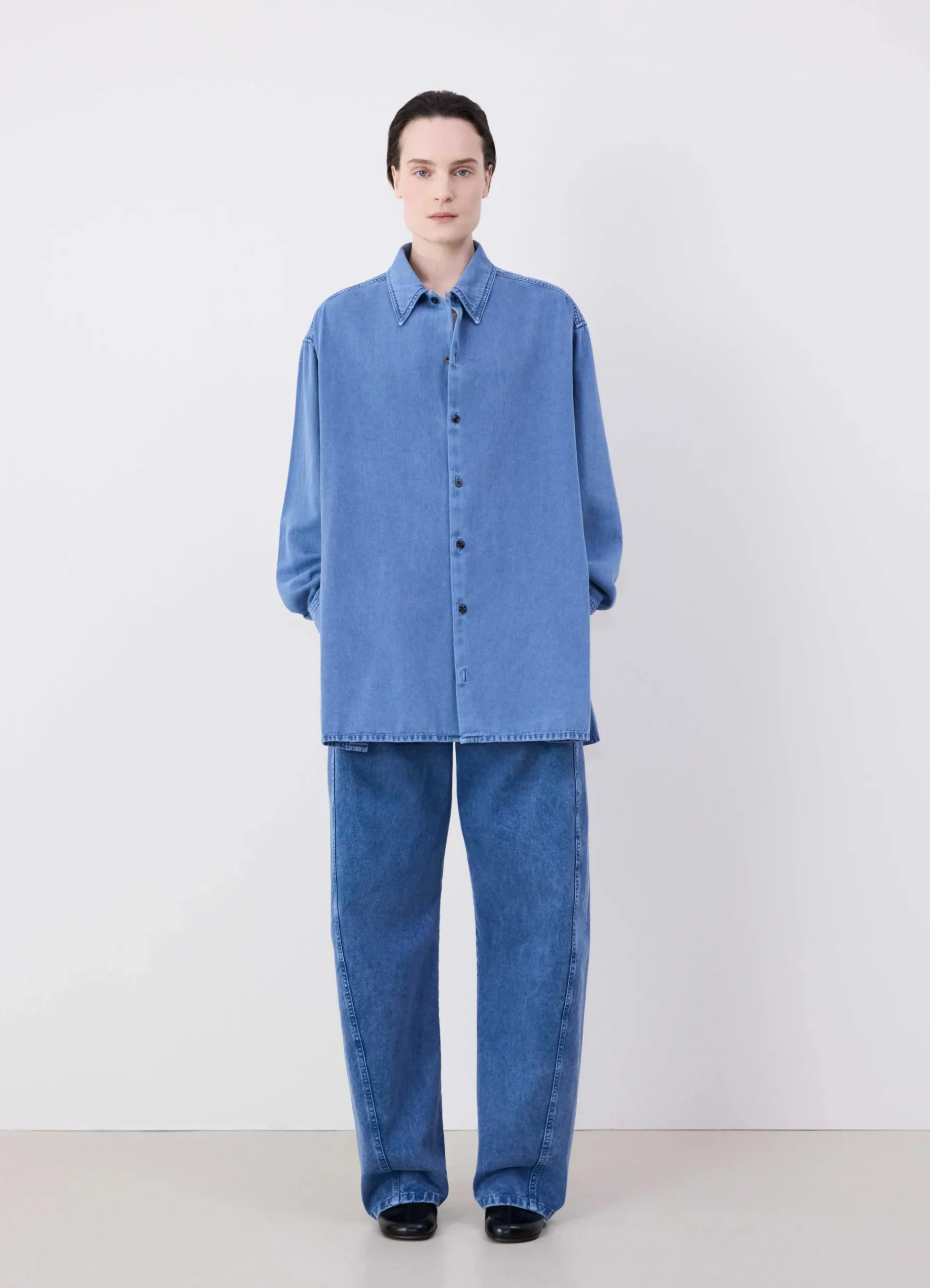 Best Sale CHEMISE TWISTED EN DENIM Femme Denim|Chemises