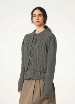 Cheap GILET EN MAILLE TEXTURÉE Femme Hauts