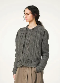 Cheap GILET EN MAILLE TEXTURÉE Femme Hauts