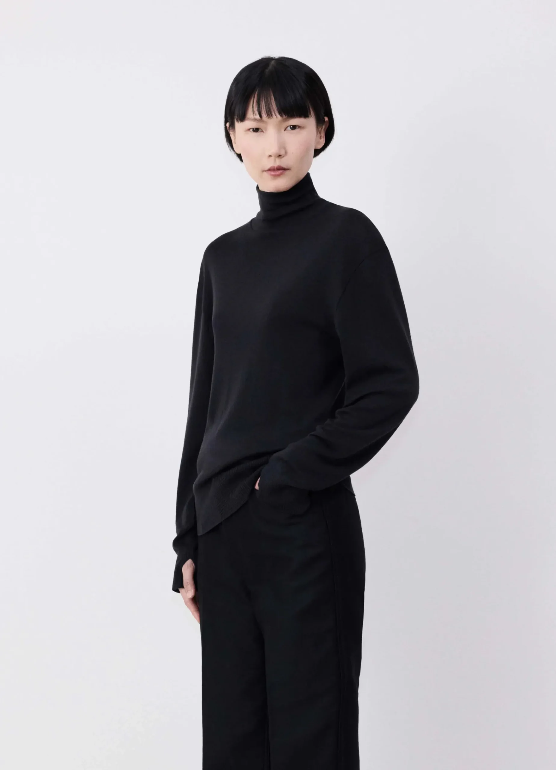 Sale HAUT À COL ROULÉ SANS COUTURES Femme Hauts|Hauts