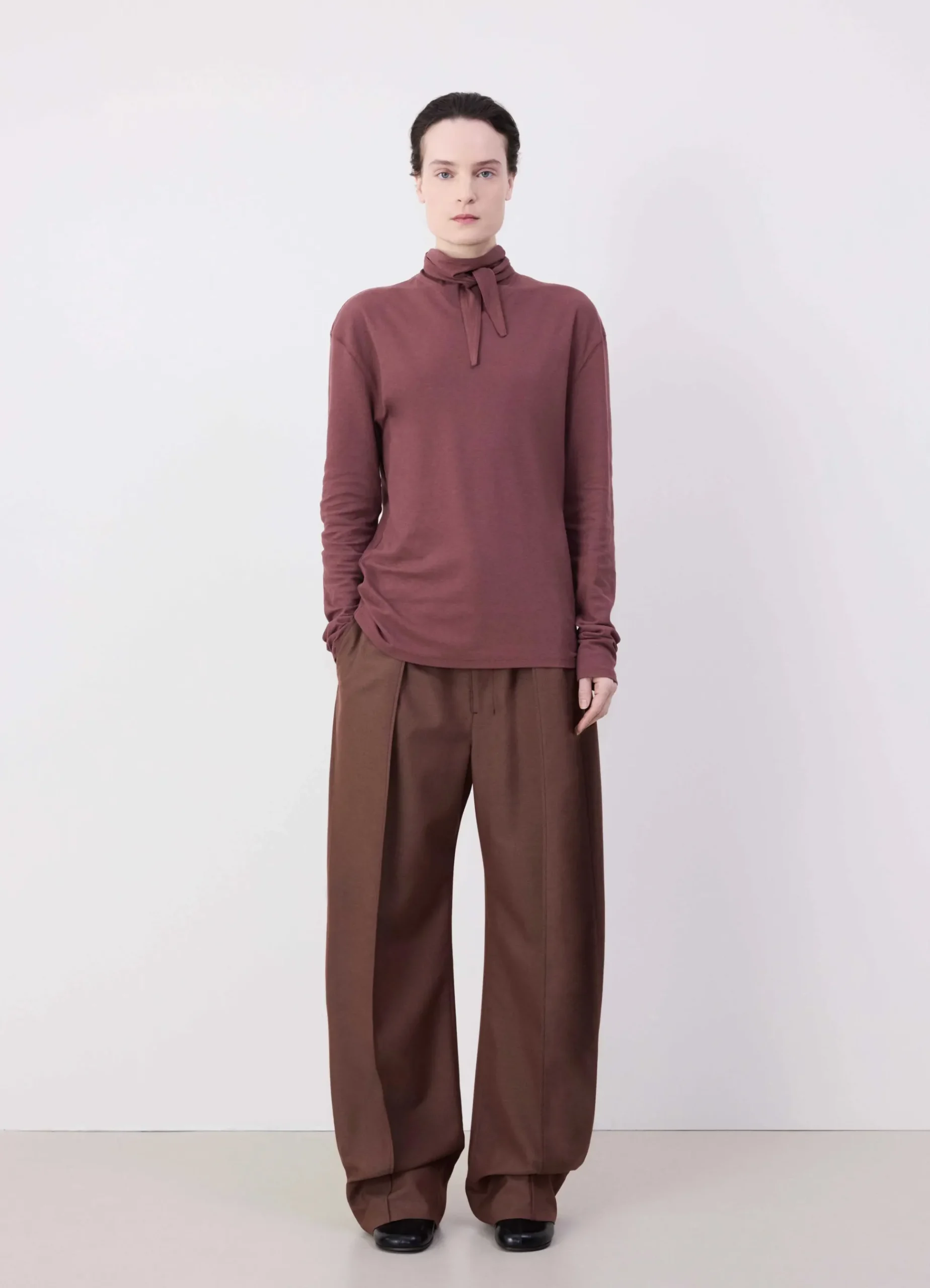 Online HAUT À FOULARD ET MANCHES LONGUES Femme Hauts