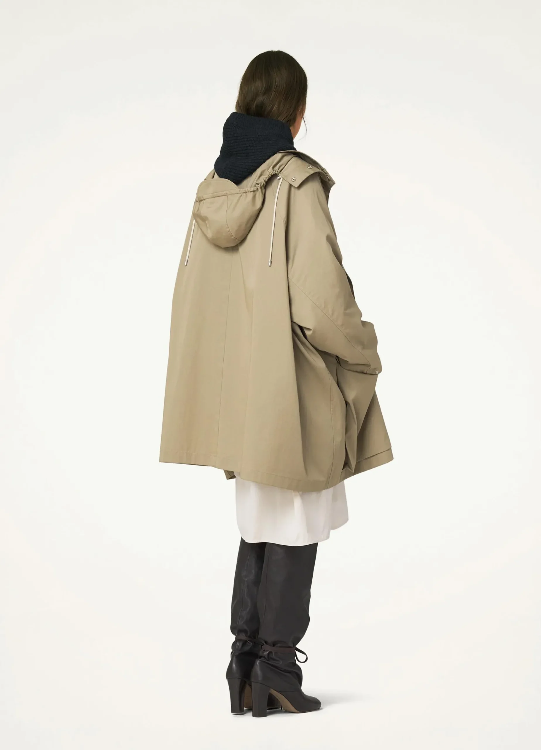 Online IMPERMÉABLE AVEC CAPUCHE AMOVIBLE Femme Manteaux
