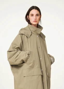 Online IMPERMÉABLE AVEC CAPUCHE AMOVIBLE Femme Manteaux