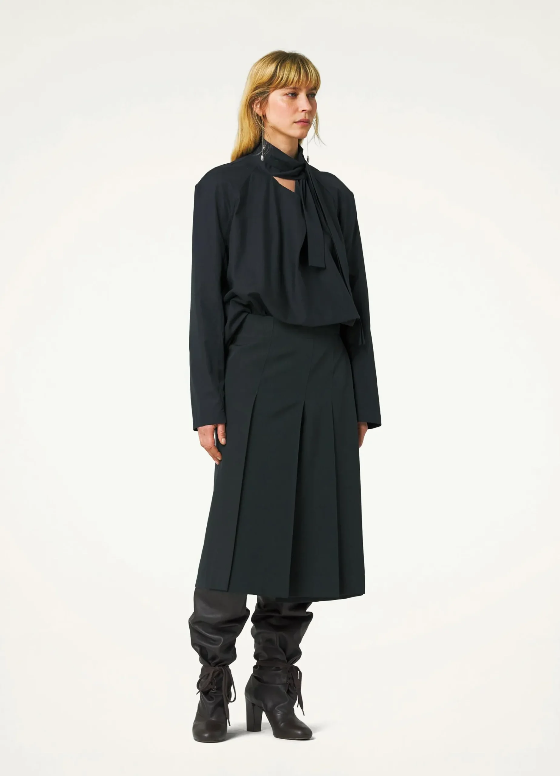 Clearance JUPE ENVELOPPANTE À PLIS Femme Jupes