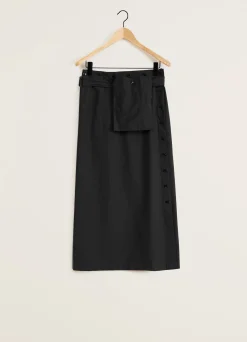 Shop LONGUE JUPE PORTEFEUILLE Femme Jupes