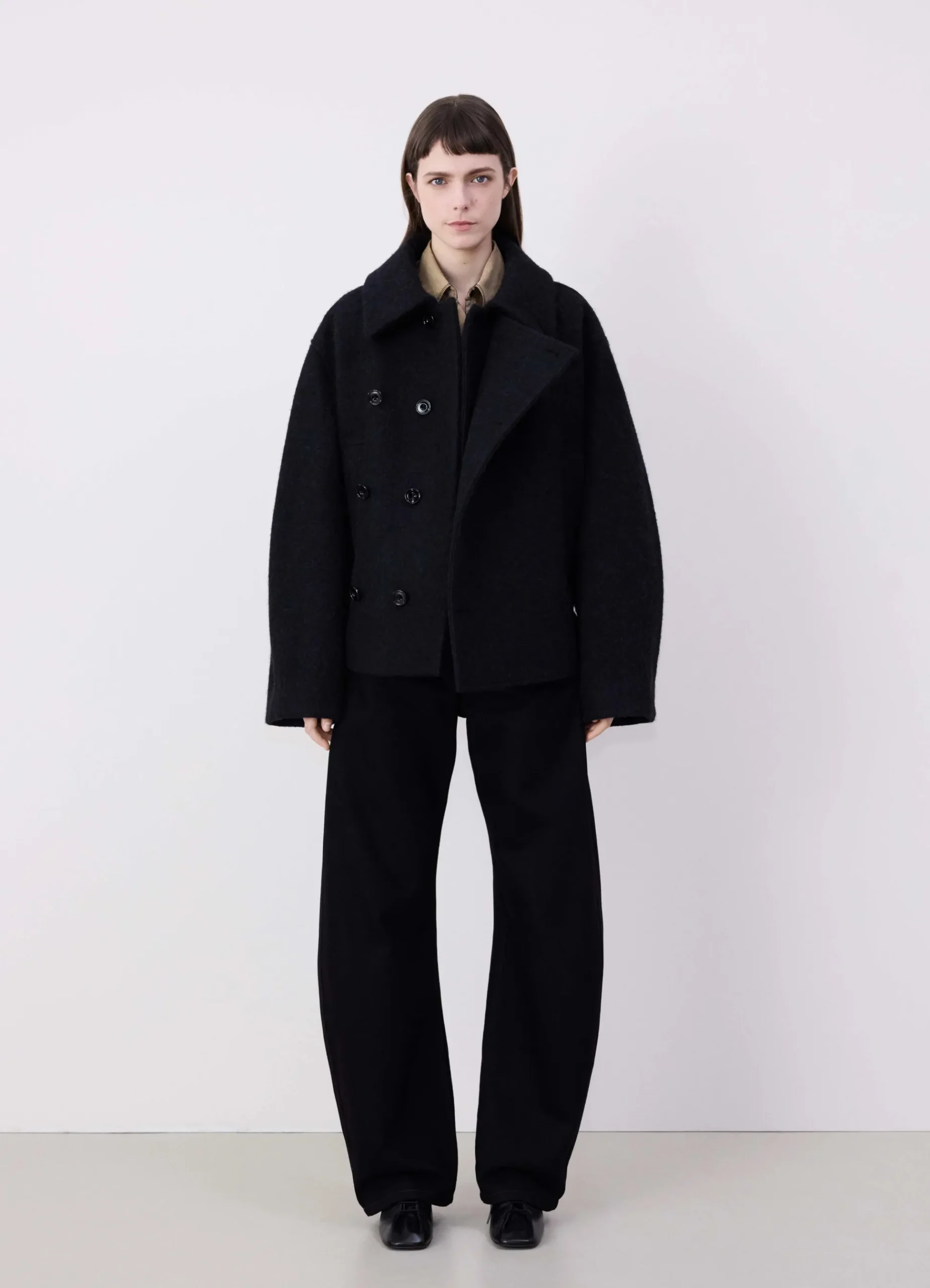 Store MANTEAU PEIG ASYMÉTRIQUE COURT Femme Manteaux