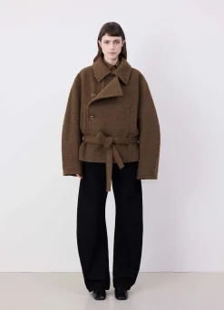 Best Sale MANTEAU PEIGNOIR ASYMÉTRIQUE COURT Femme Manteaux