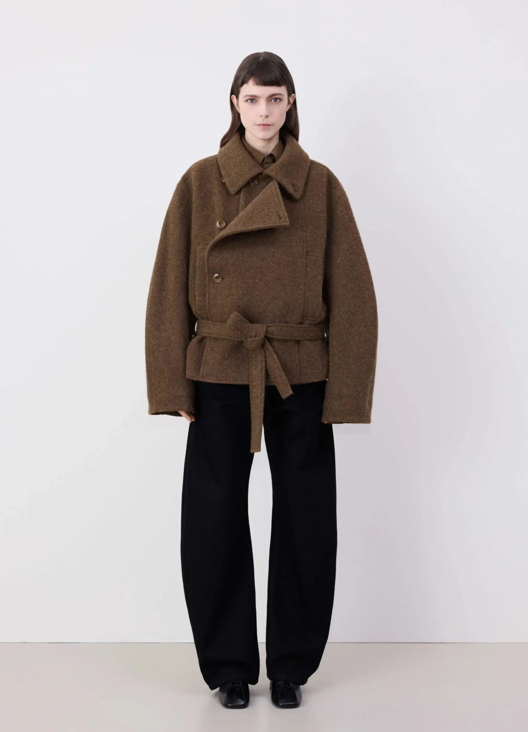 Best Sale MANTEAU PEIGNOIR ASYMÉTRIQUE COURT Femme Manteaux