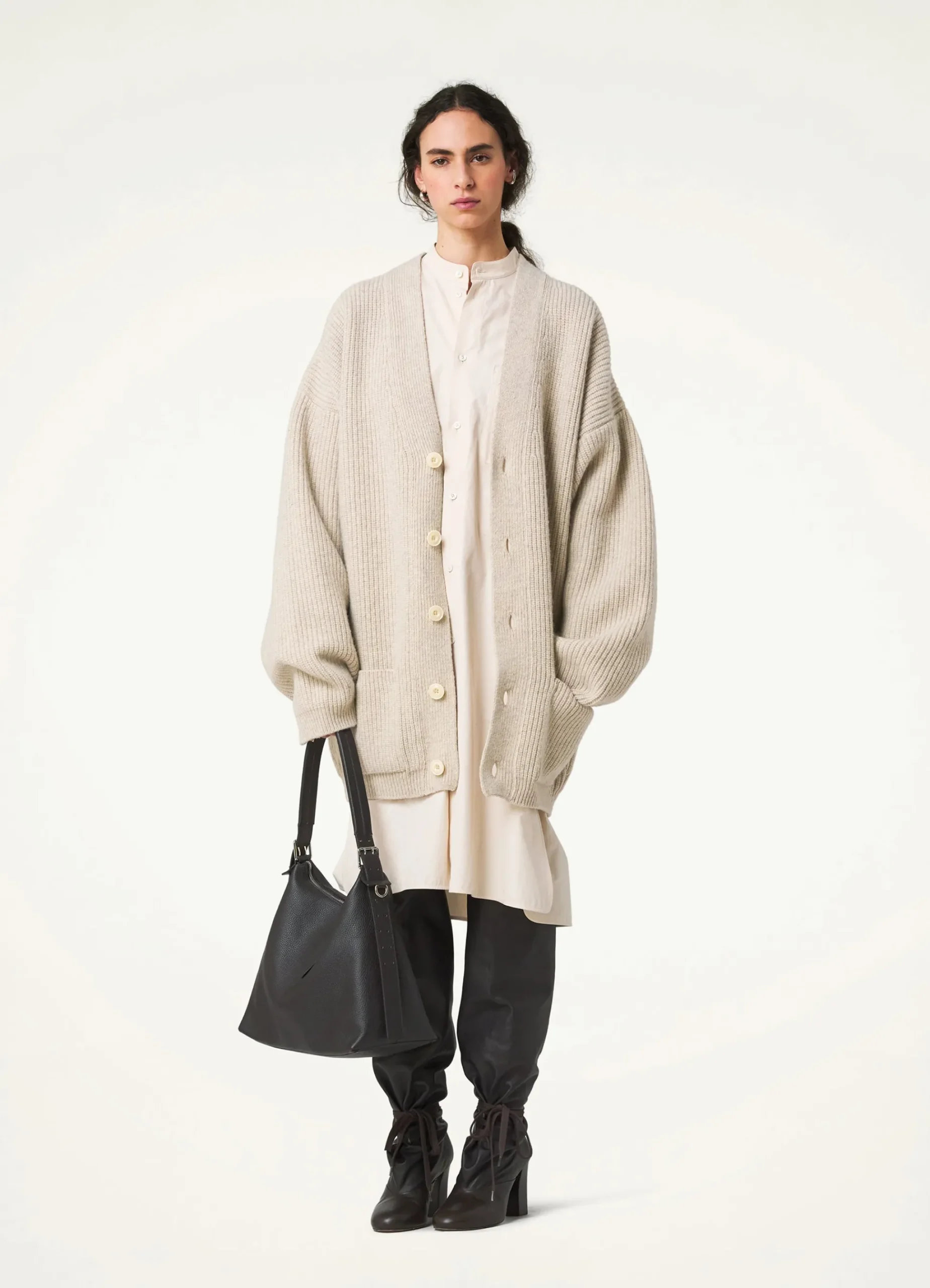 Shop MANTEAU-CARDIGAN FEUTRÉ Femme Maille|Manteaux