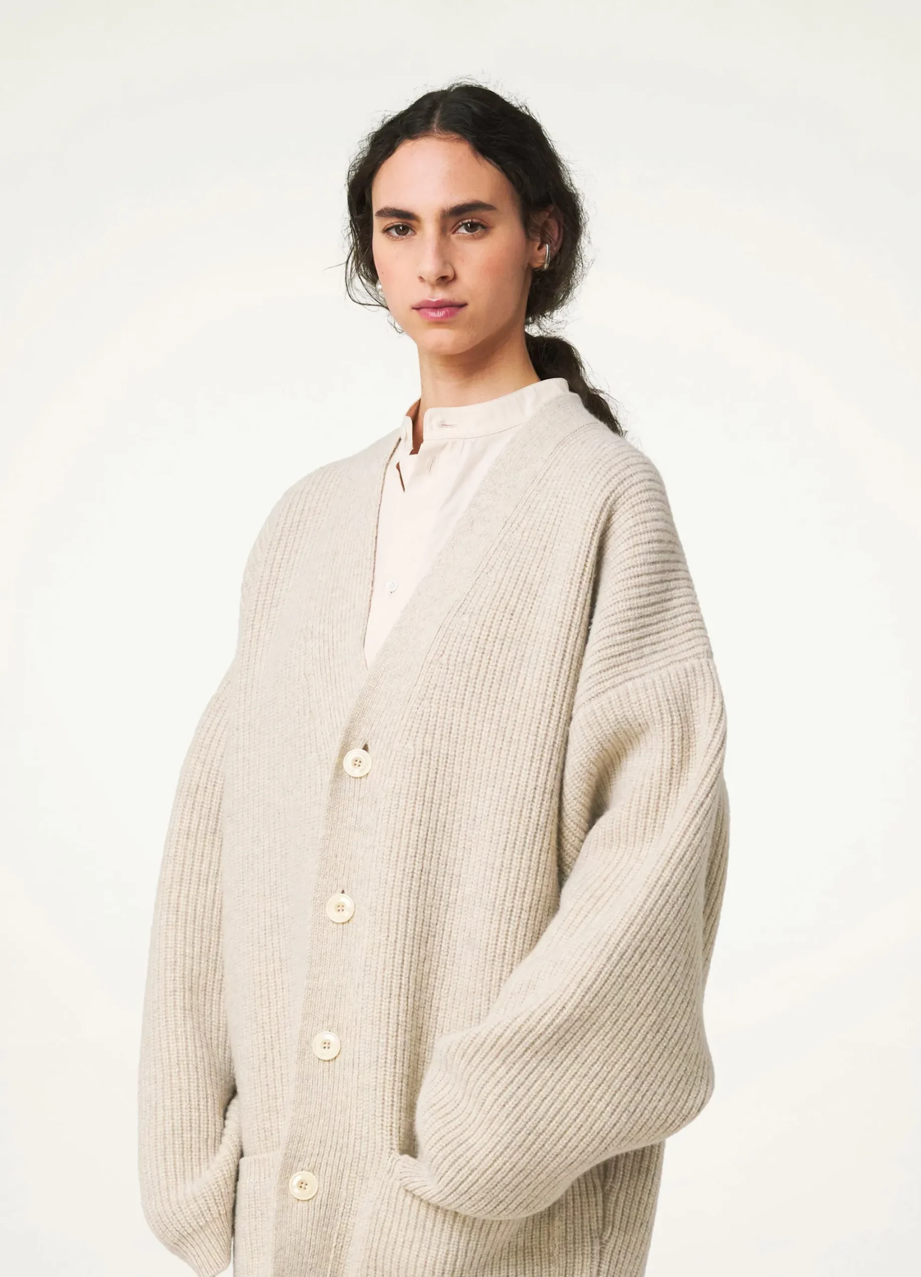 Shop MANTEAU-CARDIGAN FEUTRÉ Femme Maille|Manteaux
