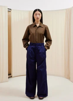 Fashion PANTALON À JAMBE LARGE Femme Pantalons