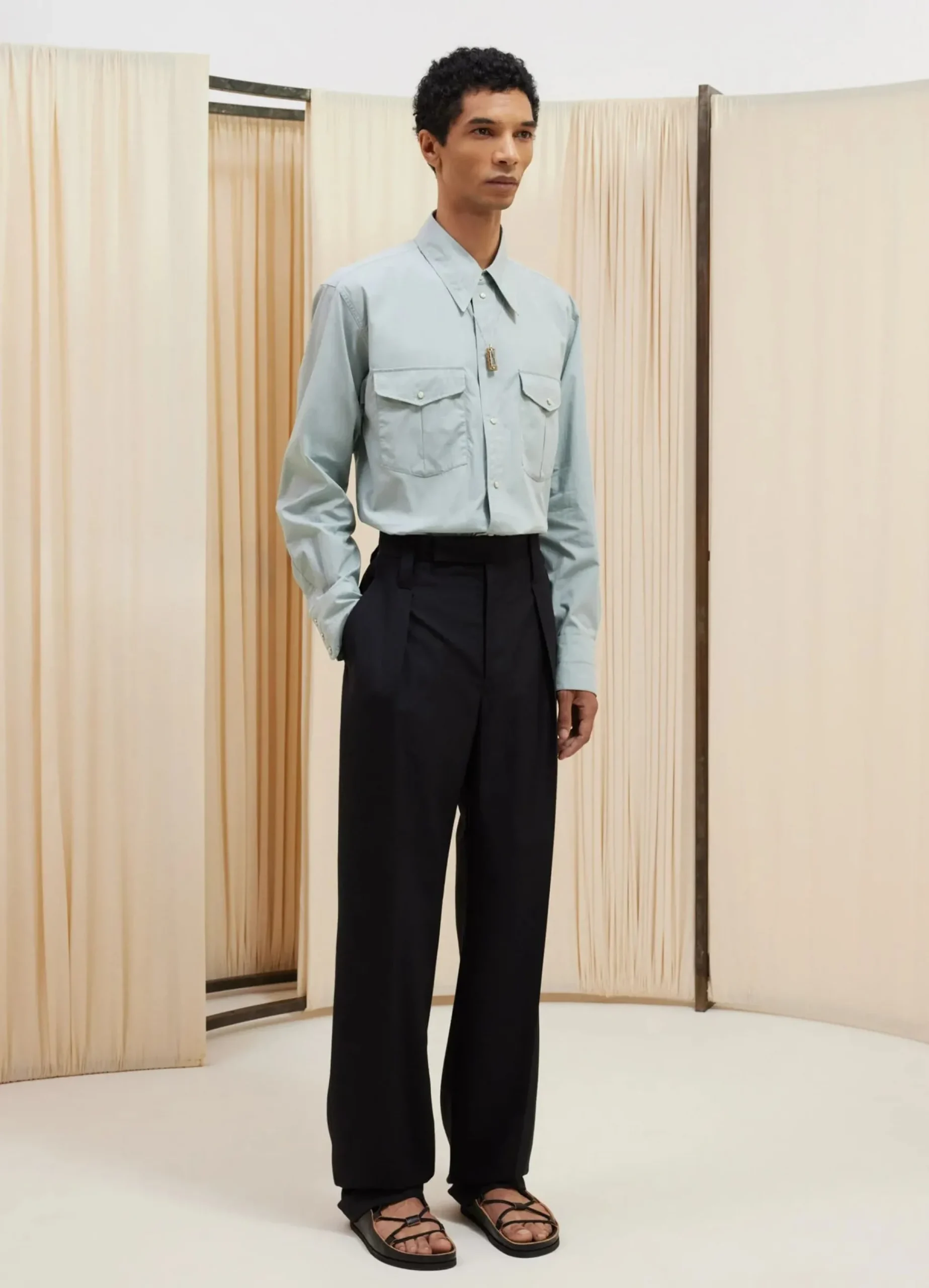 Discount PANTALON À UN PLIS Homme Pantalons