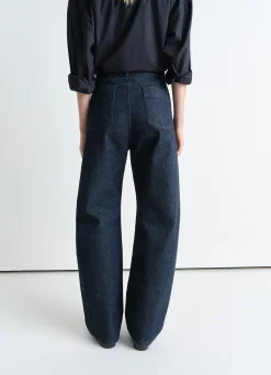 Clearance PANTALON ARRONDI TAILLE HAUTE Femme Denim|Pantalons