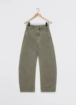 Clearance PANTALON ARRONDI TAILLE HAUTE Femme Denim|Pantalons