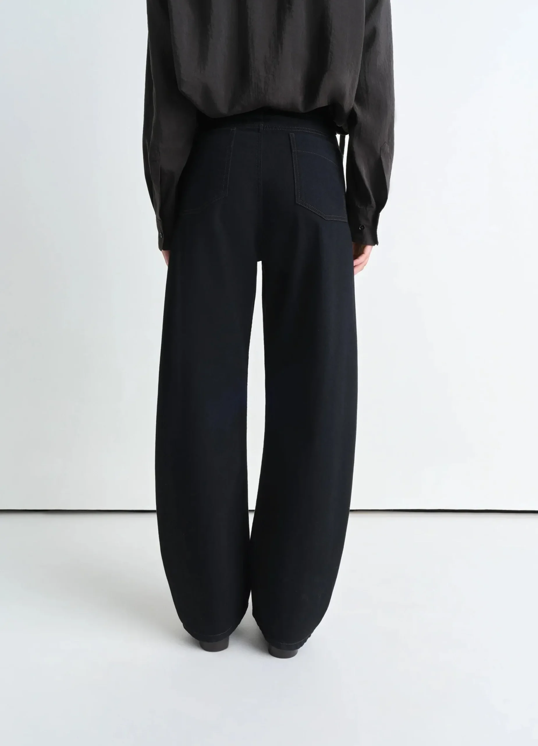 Sale PANTALON ARRONDI TAILLE HAUTE Femme Denim|Pantalons