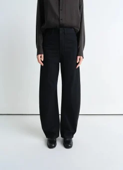 Sale PANTALON ARRONDI TAILLE HAUTE Femme Denim|Pantalons