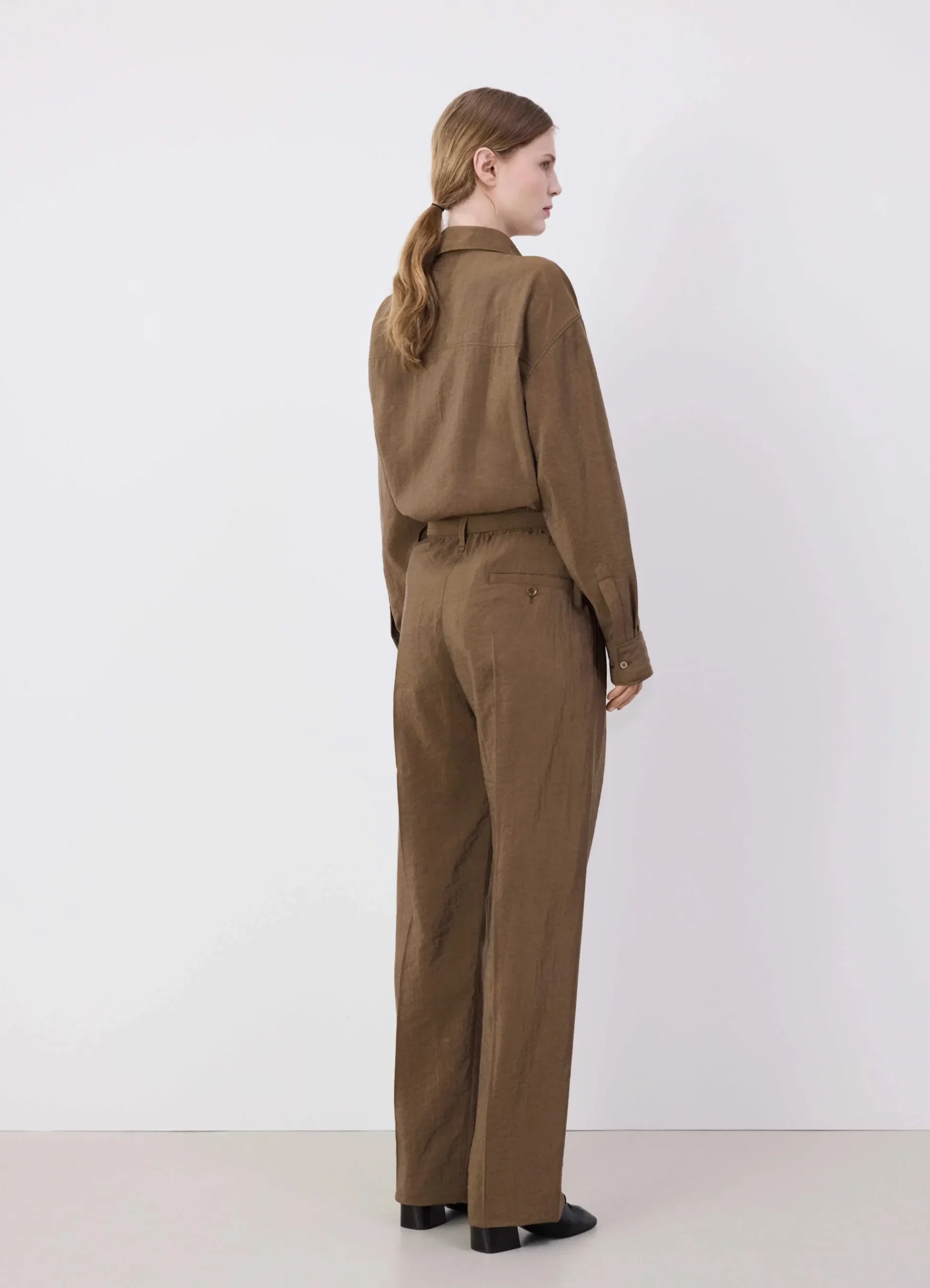 Hot PANTALON DÉCONTRACTÉ CEINTURÉ Femme Pantalons|Pantalons